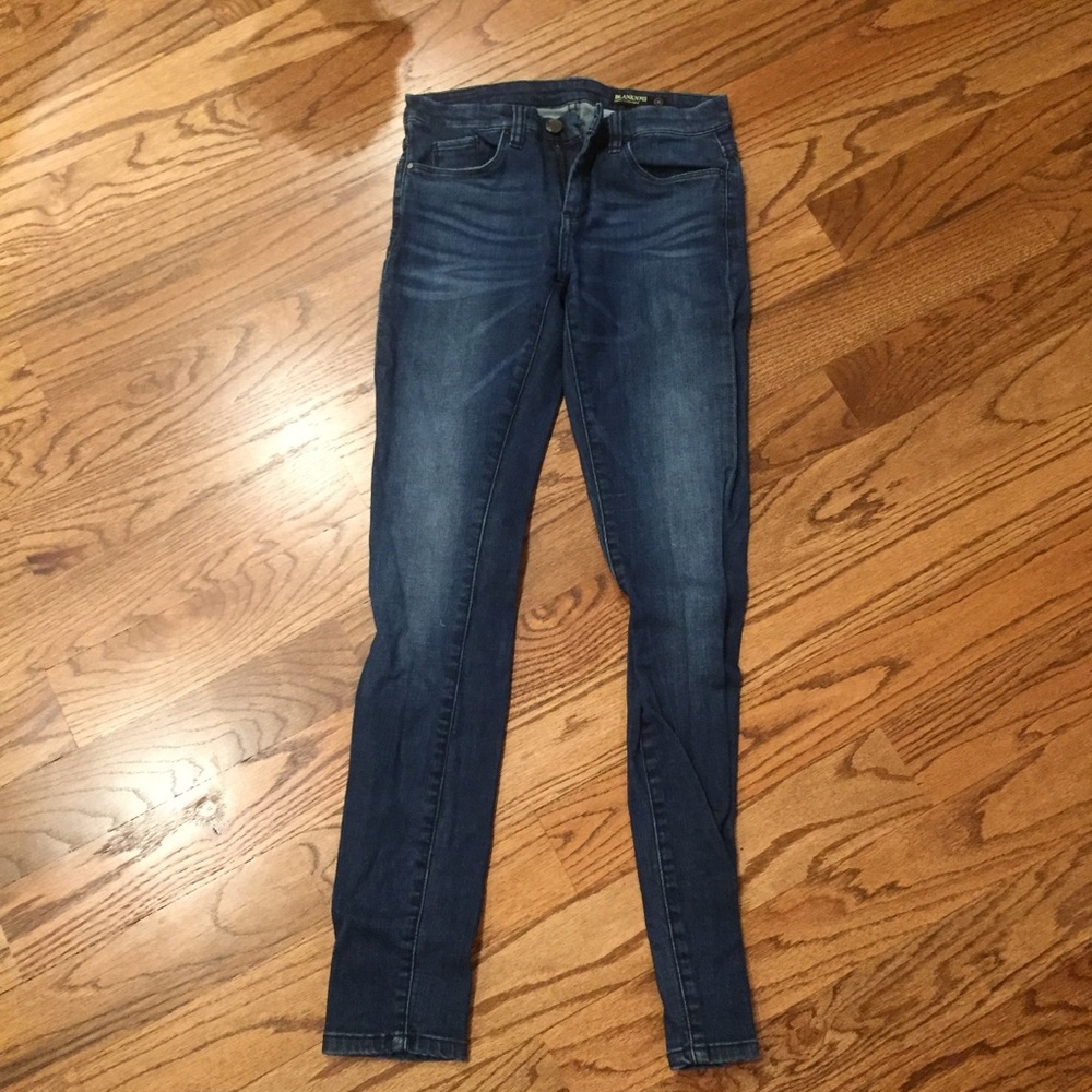 BLANK denim skinny dark wash